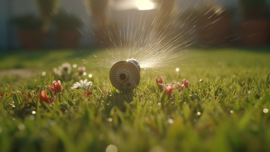 grass irrigation system illustration