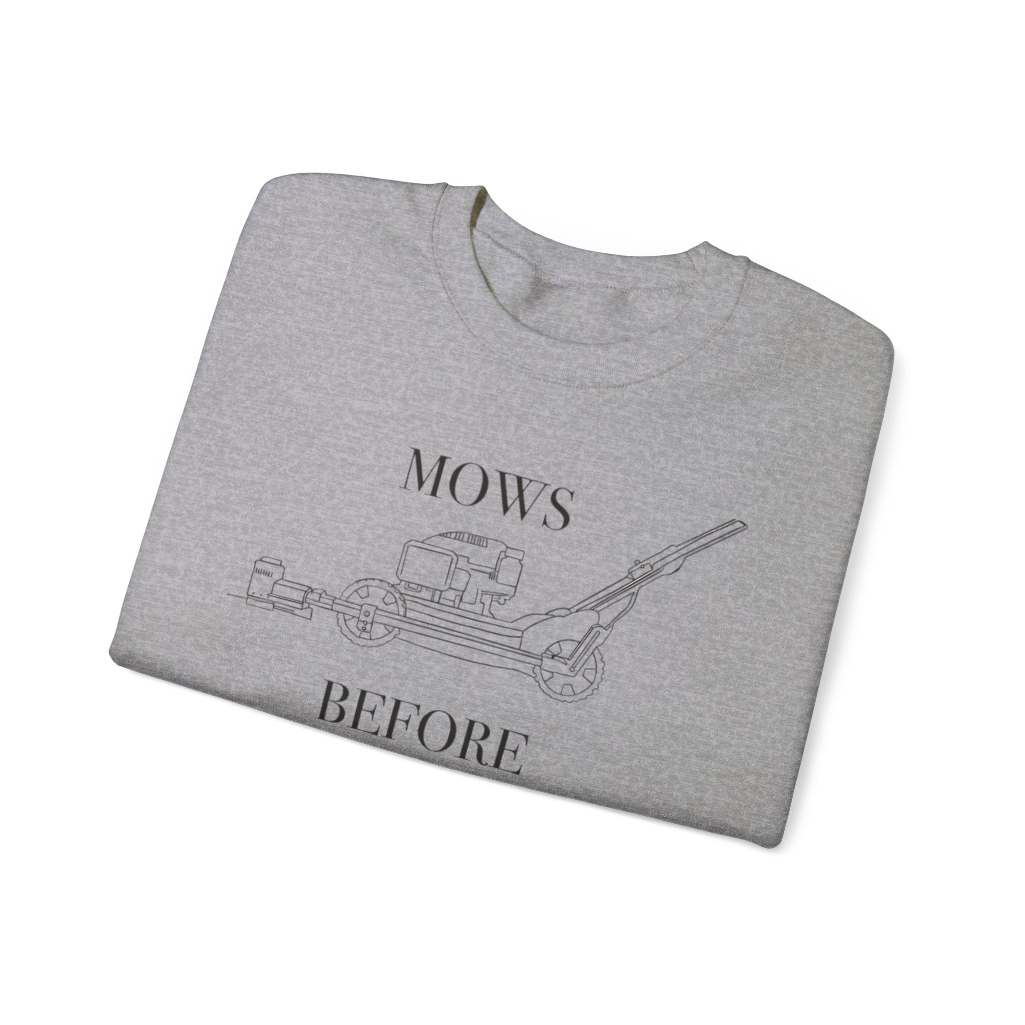 Mows Before Hoes - Crewneck Sweatshirt - Trimyxs