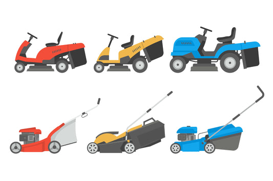 different types of lawn mowers 