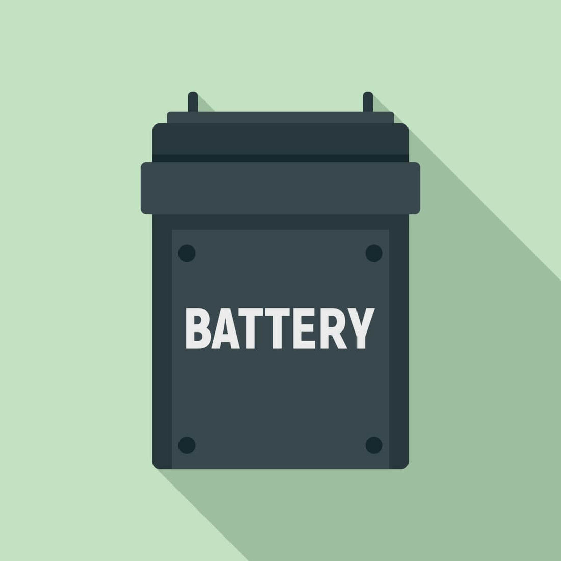battery icon flat style