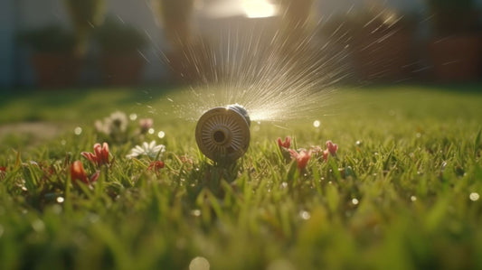 grass irrigation system illustration